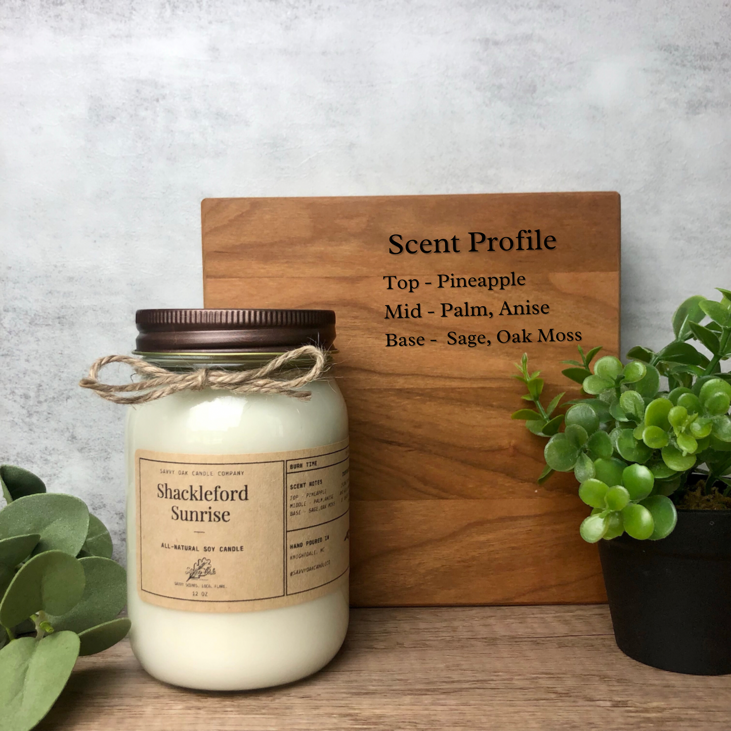 All-Natural Soy Wax Candle – Savvy Oak Candle Company